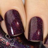Maniology scattered holographic nail polish in Bossy