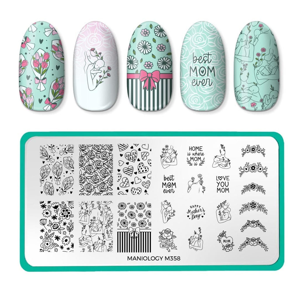 Mothers' Day (M358) - Nail Stamping Plate – Maniology
