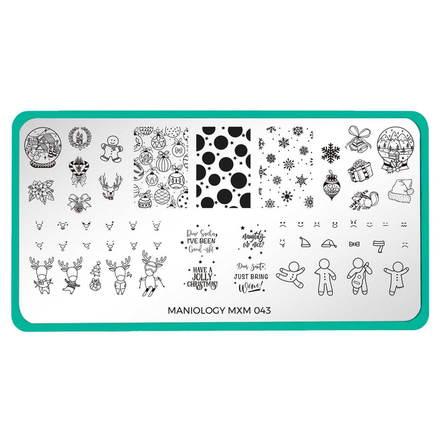 Snow Day: Holiday Makers (MXM043) - Nail Stamping Plate