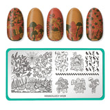 Mystic Woods: Do You See Me?/Mucho Mushrooms (m129) - Nail Stamping Plate