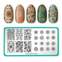 Mystic Woods: Geometric Nature/Woodland Abstracts (m132) - Nail Stamping Plate