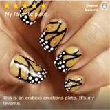 Mystic Woods: Leafy Feathers/Butterfly Wings (m127) - Nail Stamping Plate
