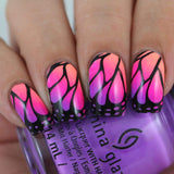 Mystic Woods: Leafy Feathers/Butterfly Wings (m127) - Nail Stamping Plate