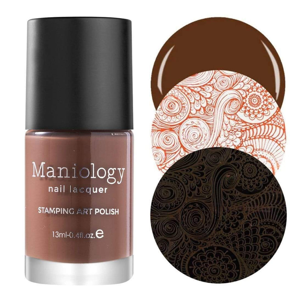 Annato Clay stamping polish from the Mythos Collection by Maniology.