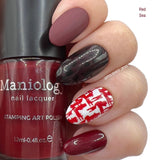 Mythos Collection: Red Sea (B199) Dark Oxblood Red Stamping Polish