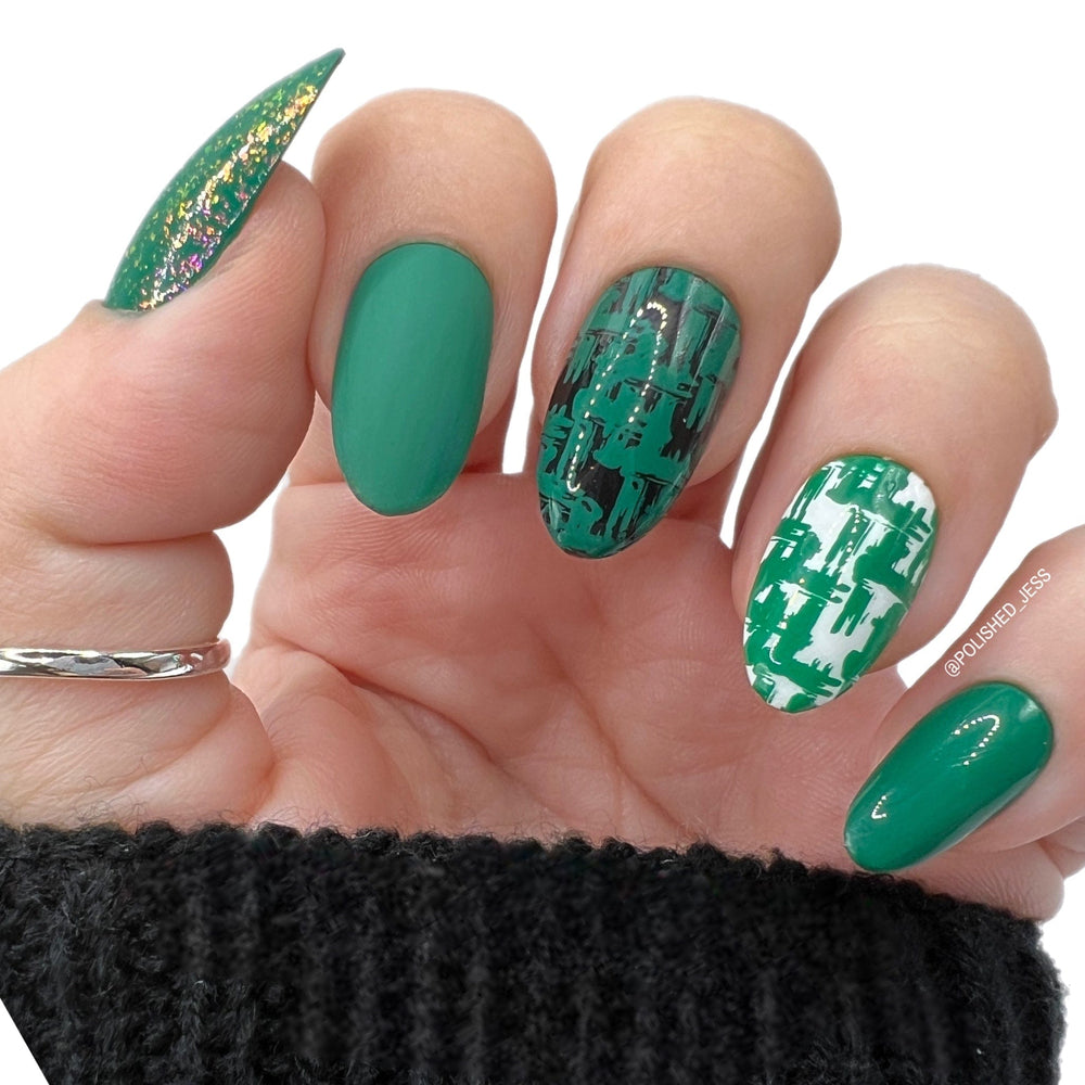 Mythos Collection: Tree of Life (B197) Dark Forest Green Stamping Polish