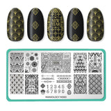 New Year: Art Deco (m260) - Nail Stamping Plate