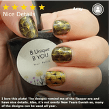 New Year: Art Deco (m260) - Nail Stamping Plate