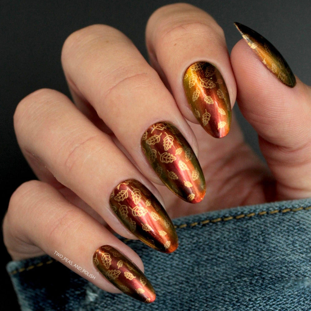 30 Glitter Nails To Bright Up The Season : Copper Glitter French Tip Nails