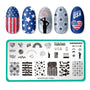 Occasions: Stars & Stripes (m054) - Nail Stamping Plate