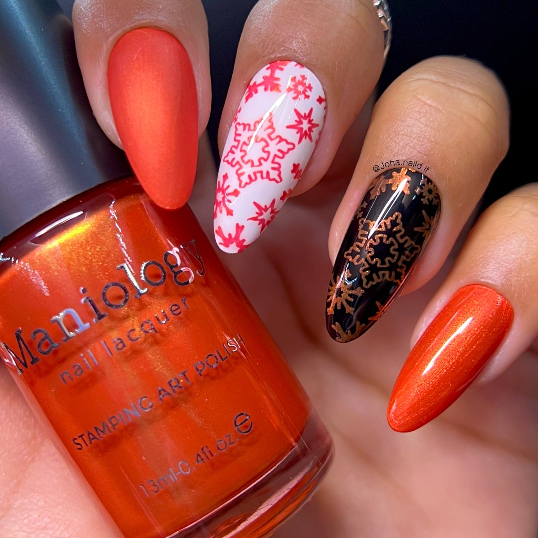 Candy Cane Red Duochrome Stamping Polish | Maniology