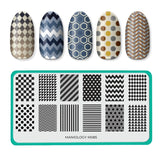 Patterns: Walk the Line (m085) - Nail Stamping Plate
