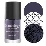 A Dark Purple Stamping Polish from the Perennials collection Delirium by Maniology (B233).