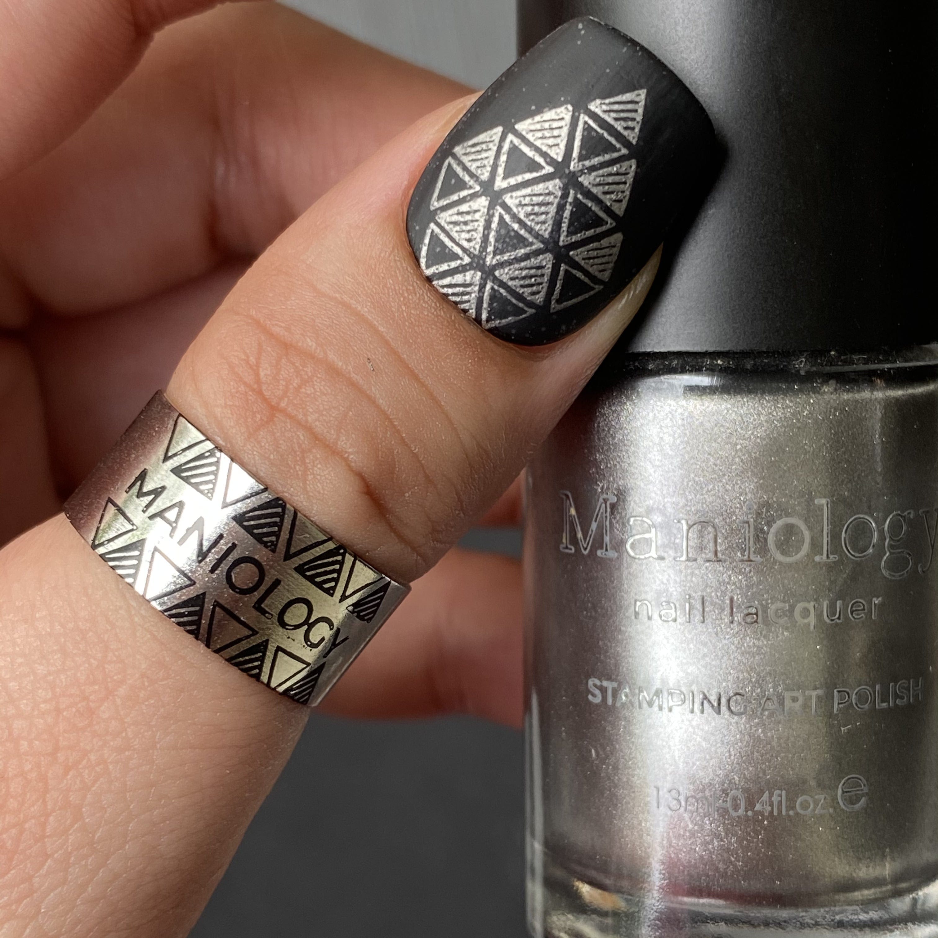 Pewter ManixMe Silver Nail Stamping Polish | Maniology