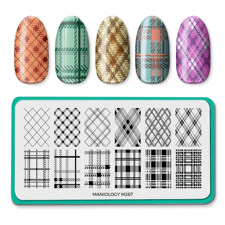 Plaid Perfection (m267) - Nail Stamping Plate