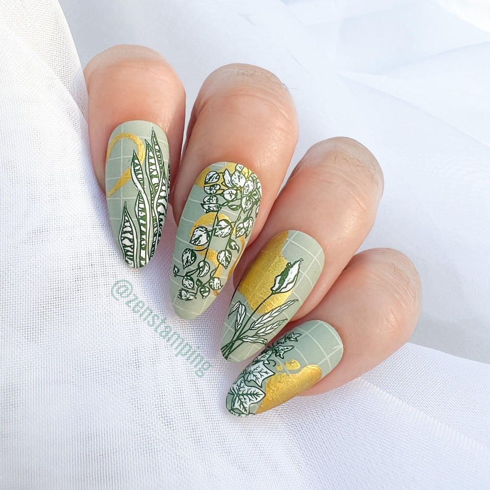 Plant Lover (M305) - Nail Stamping Plate