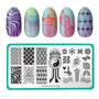Retro Lover (M330) - Nail Stamping Plate