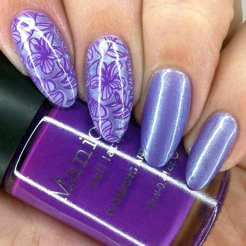 Prairie Beauty: NAIL ART: Purple Pastel Reverse Stamped Easter Nails