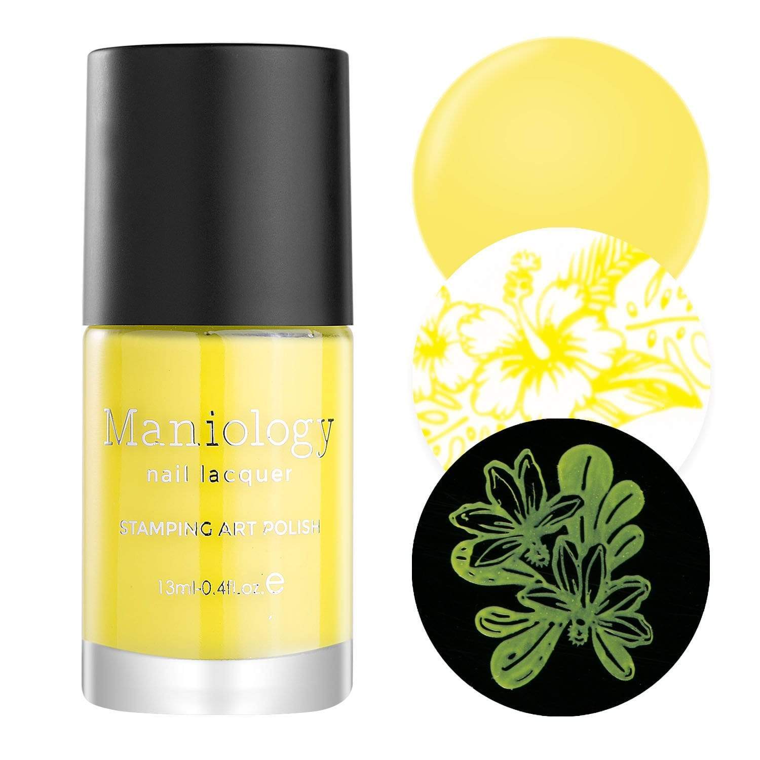 Pencils Down Neon Yellow Nail Stamping Polish Maniology