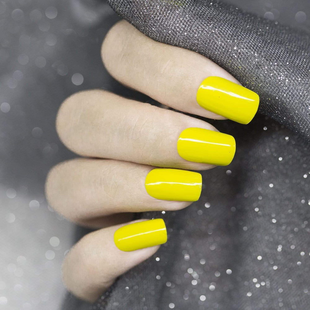School's Out: Pencils Down (B286) - Neon Yellow Stamping Polish