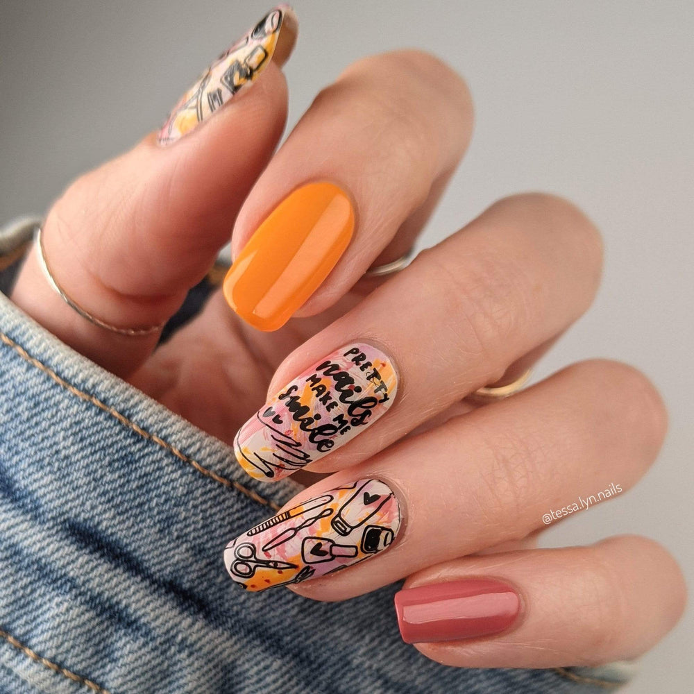 Self Love (M266) - Nail Stamping Plate