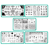 Shadowy Halloween (M312-M316) - Set of 5 Nail Stamping Plates