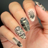 Shadowy Halloween (M312-M316) - Set of 5 Nail Stamping Plates