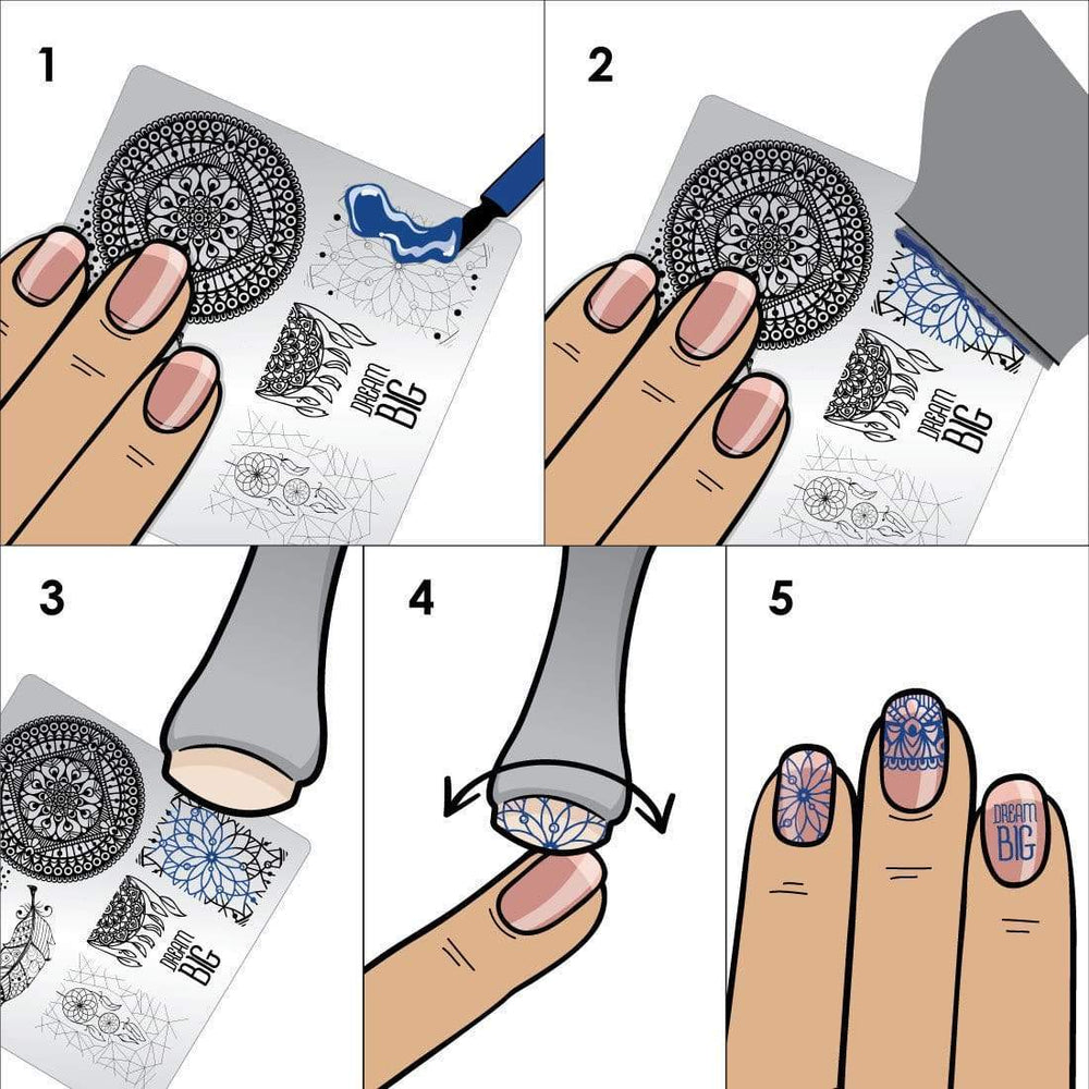 How to use a nail stamp in 5 steps!