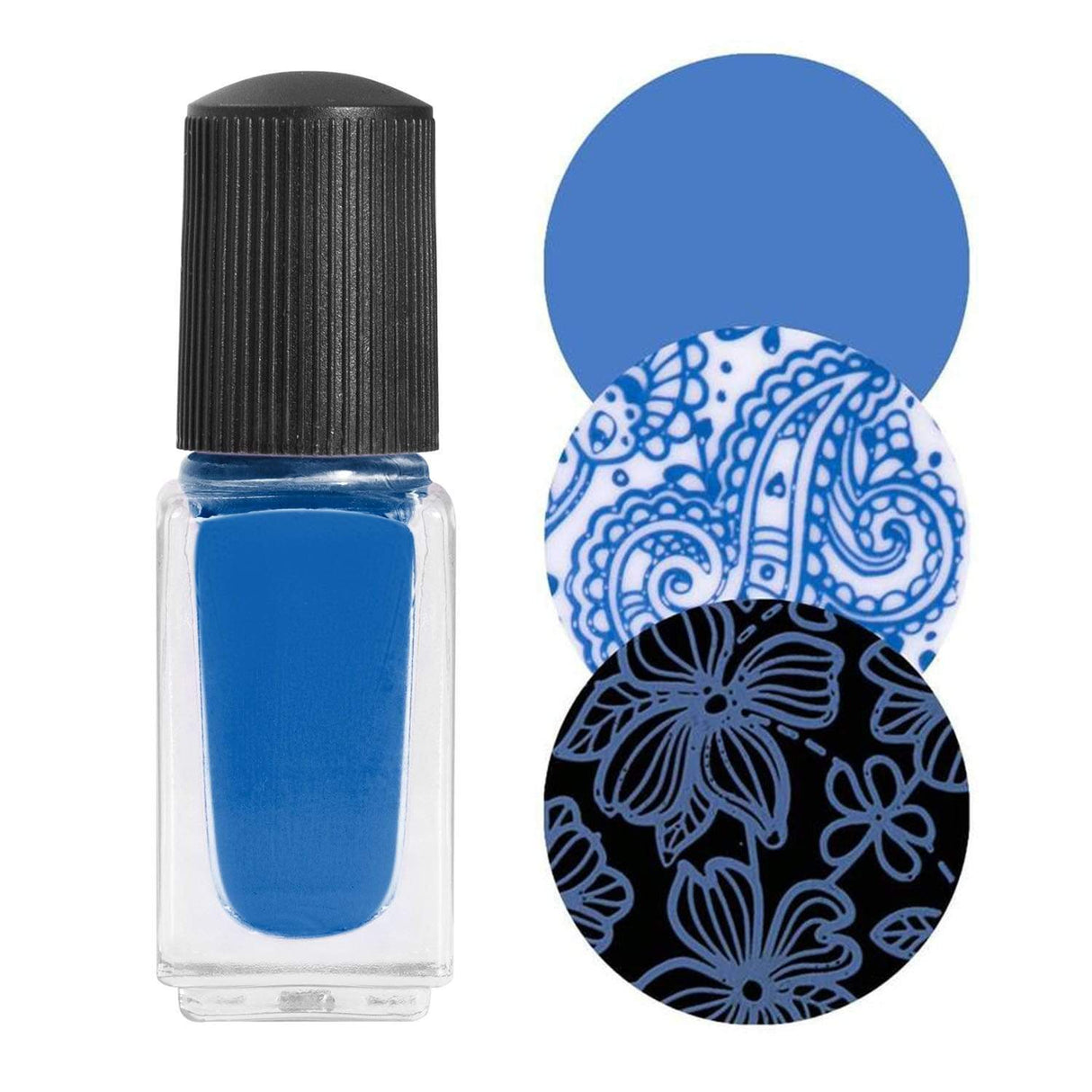 Simply Classic Nail Stamping Starter Kit with Blue Polish