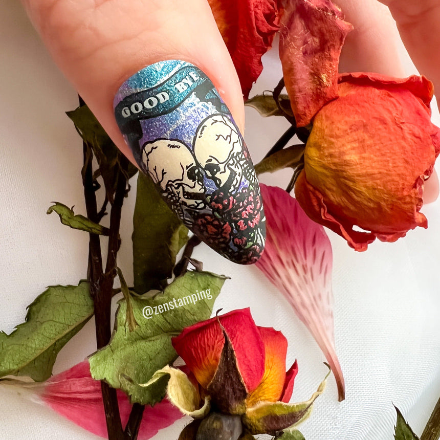 Skeletons in the Closet (M314) - Nail Stamping Plate