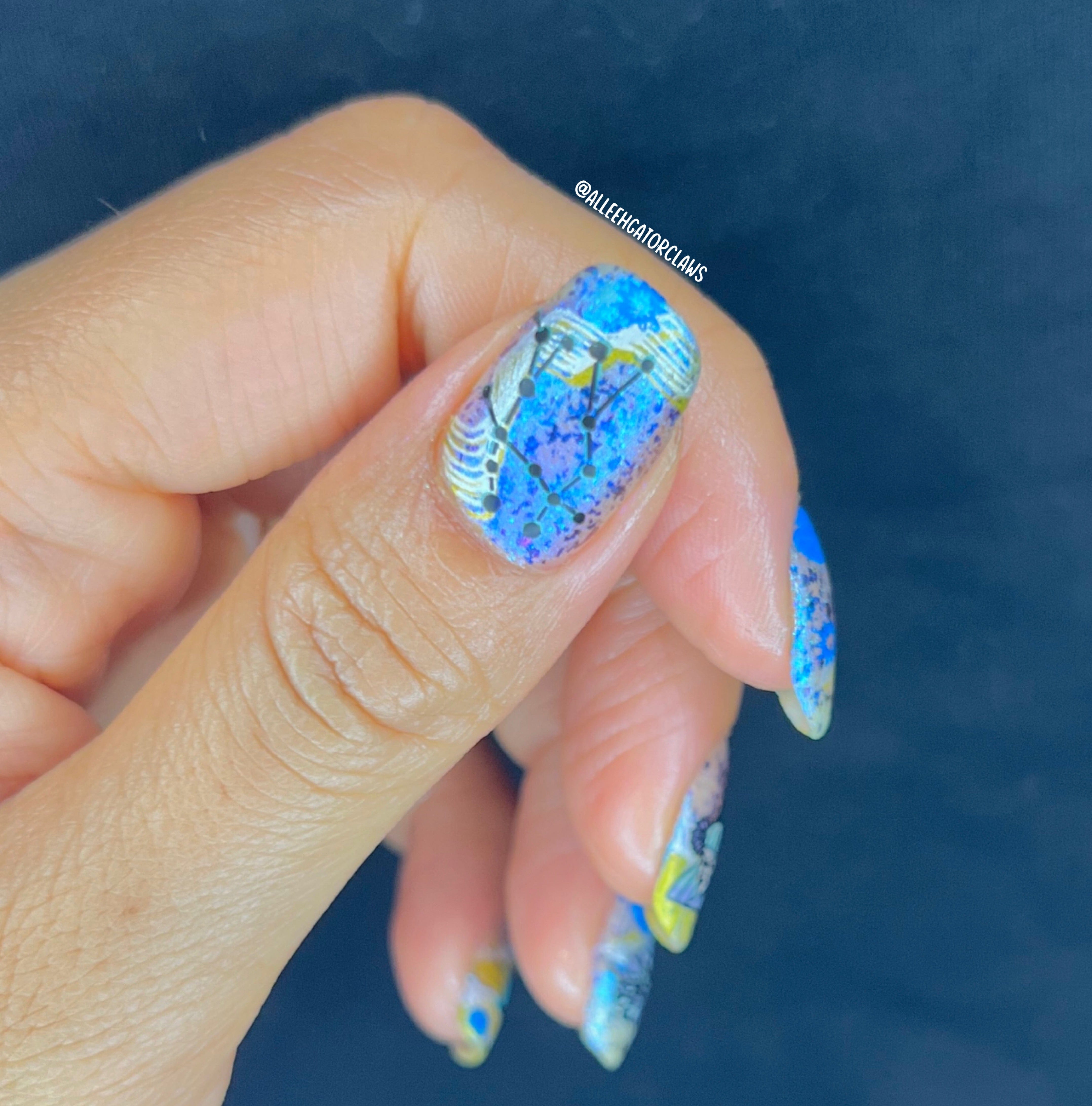 Brushwork (M298) Special FX Nail Stamping Plate | Maniology