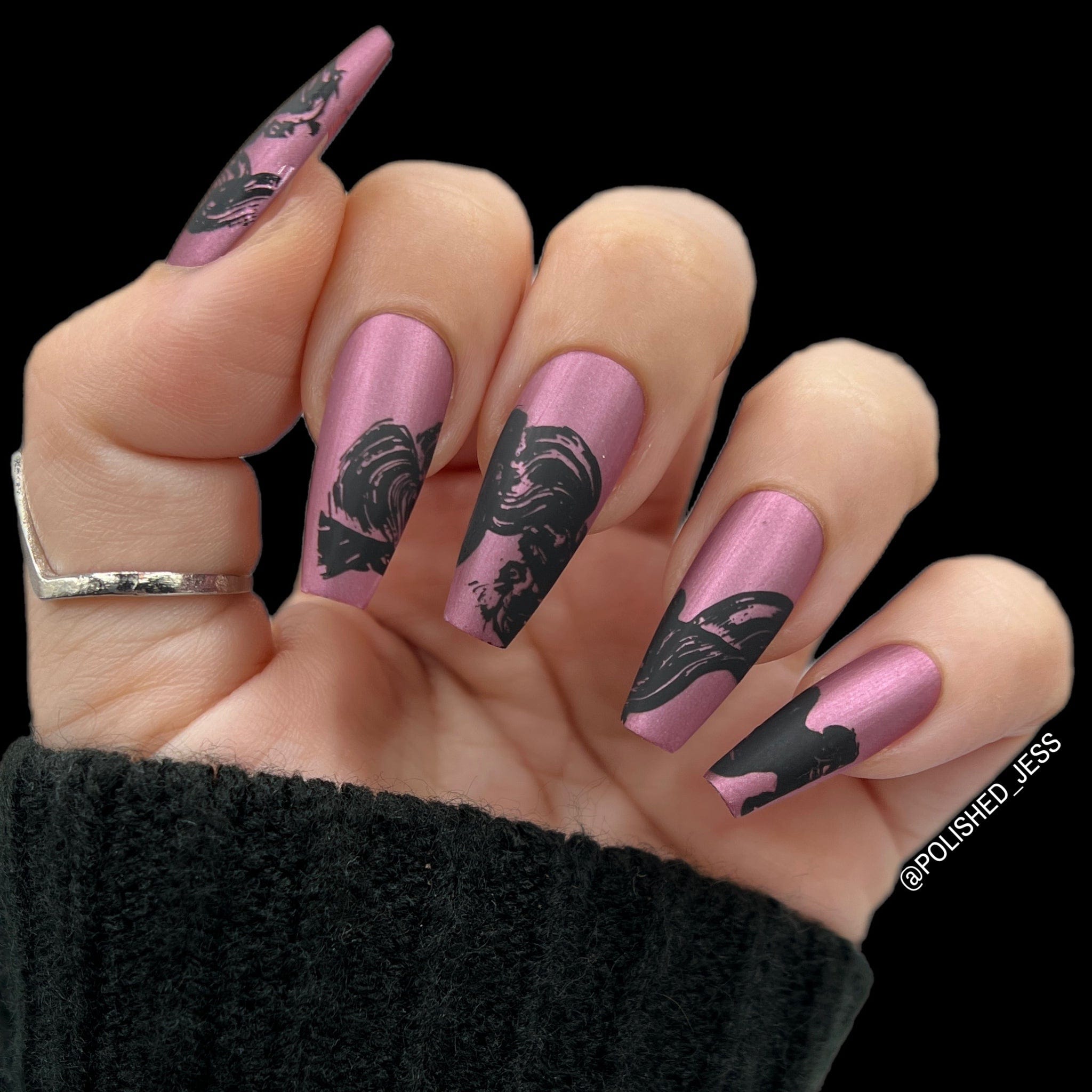 Brushwork (M298) Special FX Nail Stamping Plate | Maniology