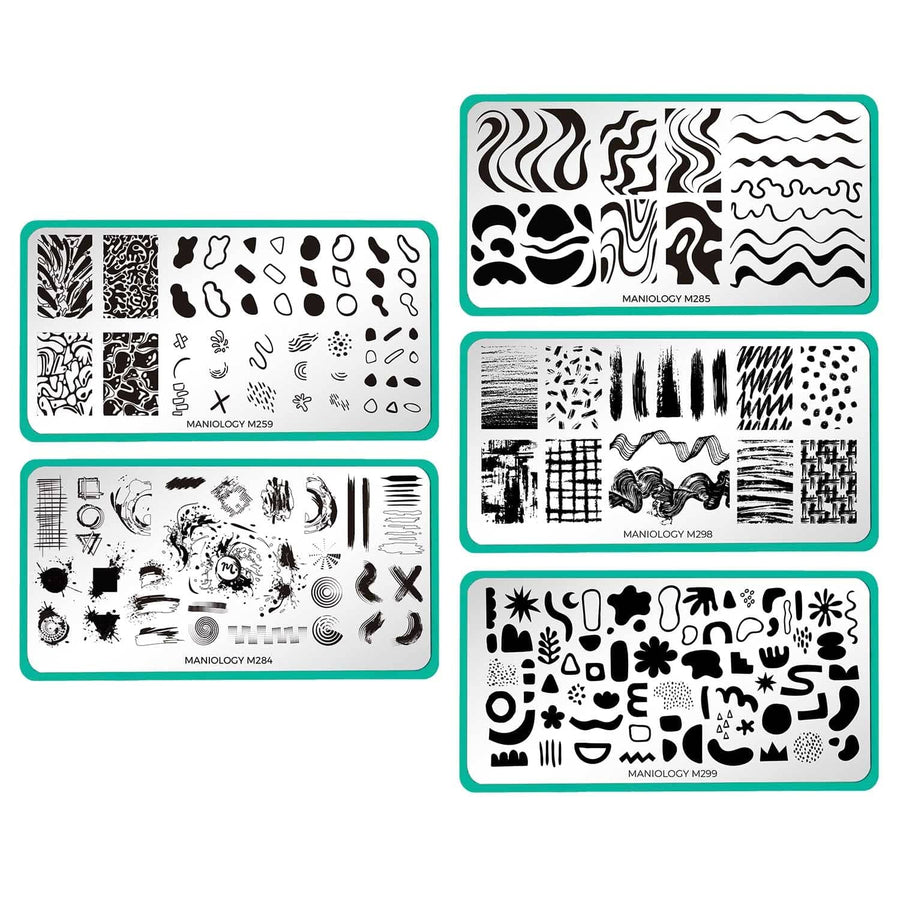 Set of 5 Special FX Nail Stamping Plates