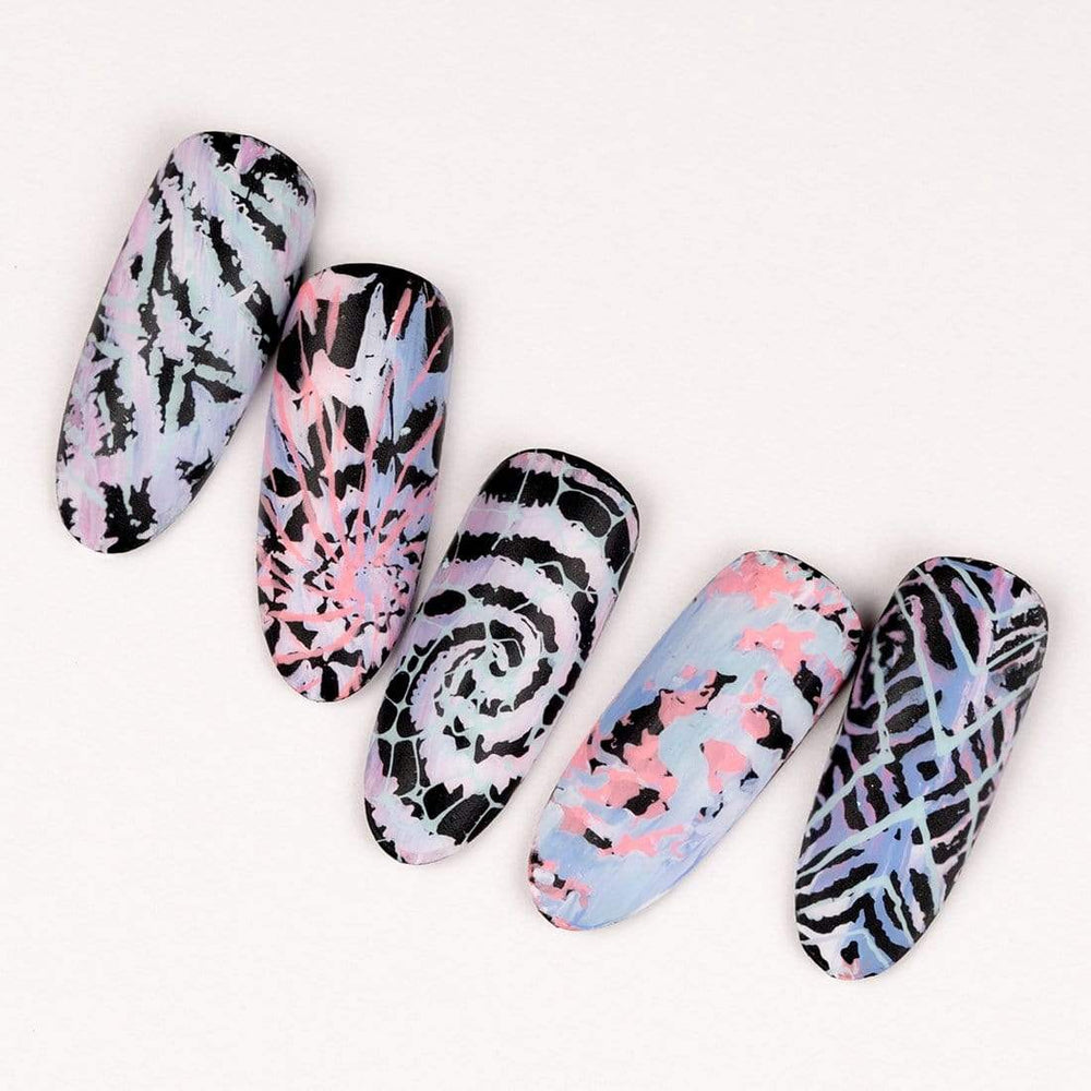 Manicured nail art tips with manicured nail art tips and polish by Maniology (BM-XL456).