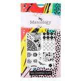 A nail stamping plate with plenty of pints and clovers all over and tons of St. Patrick's Day fun by Maniology (m188). 