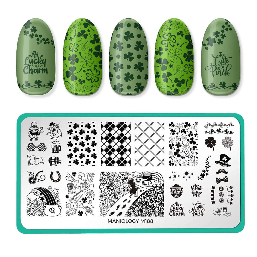 Spring Occasions: St. Patrick's Day Lucky Charm (m188) - Nail Stamping Plate