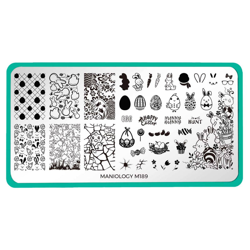 Maniology - Spring Occasions: M183 Wild About You Stamping Plate