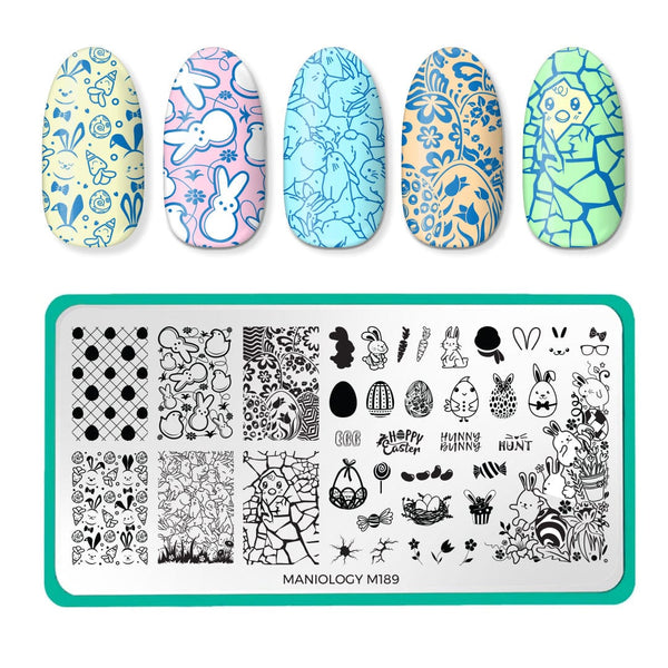 Nail Art Stamping Plate With Silicone Stamper For Nail art