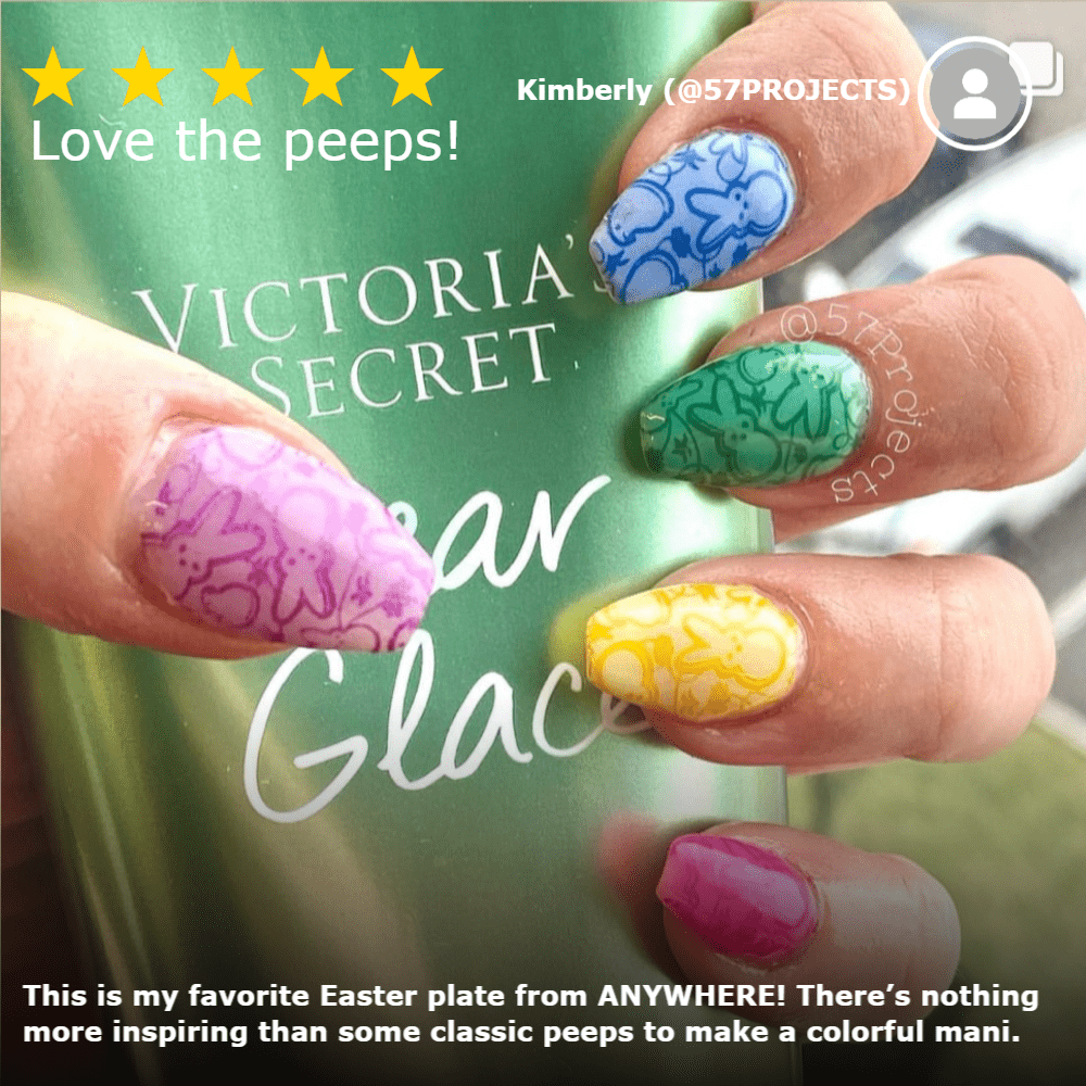 Spring Occasions: What's Crackin Easter (m189) - Nail Stamping Plate