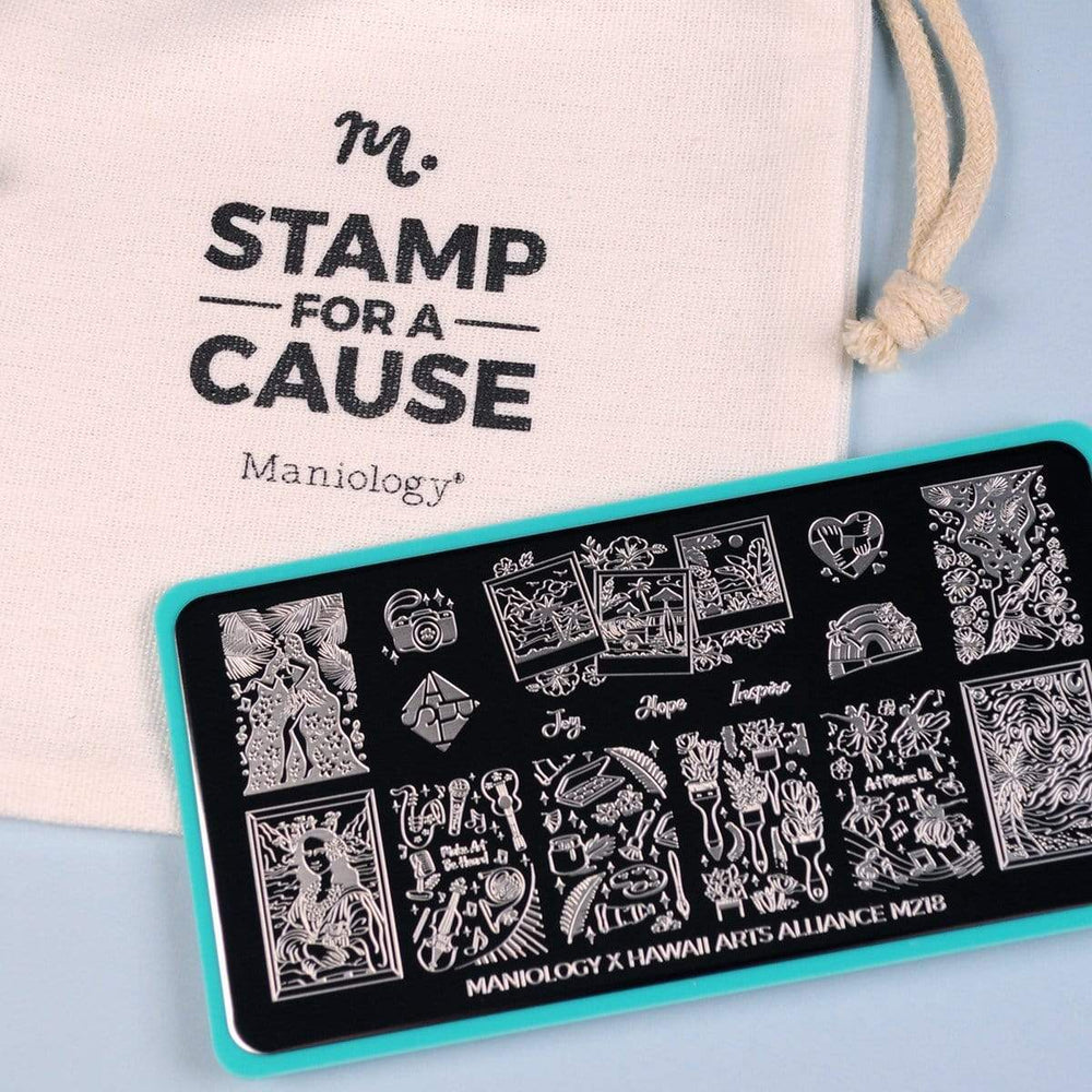 Stamp For A Cause: Hawaii Arts Alliance (M218) - Nail Stamping Plate