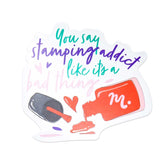 Stamping Maniology - 6pc Vinyl Branded Stickers Set - Creativity Sparks