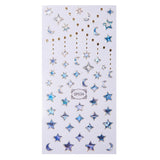 Star Gazer (SP034) - Metallic Foil Nail Art Sticker Sheet