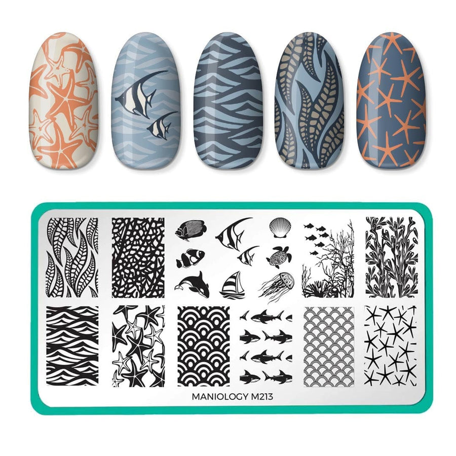 Sunkissed: Oceanview (m213) - Nail Stamping Plate