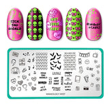 Not Your Babe (m157) - Nail Stamping Plate