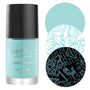 Light Teal Stamping Polish from The Gardener collection Moonglow (B245) by Maniology.
