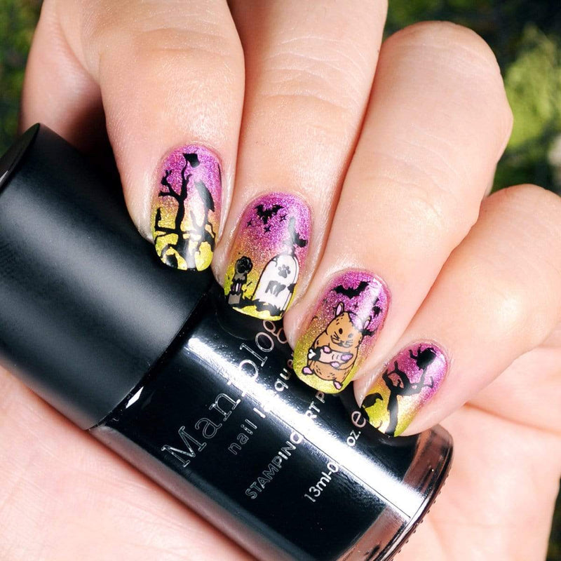 Black Magick Holographic Nail Stamping Polish | Maniology