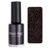Tinseltown: Hollywood (P142) - Semi Sheer Black with Glitter Nail Polish