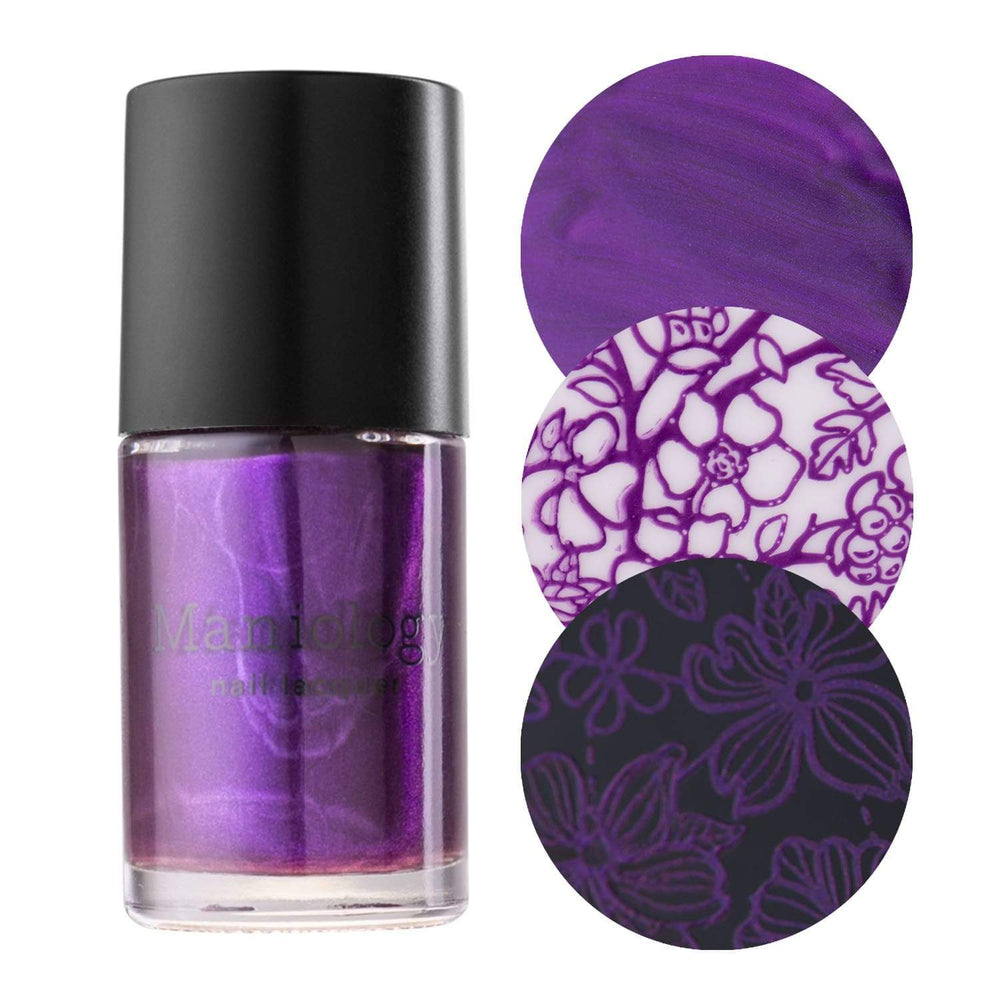 Light and Dark Matte Purple Jump Color Fake Nail with Glue Nail Art –  comebackshopp