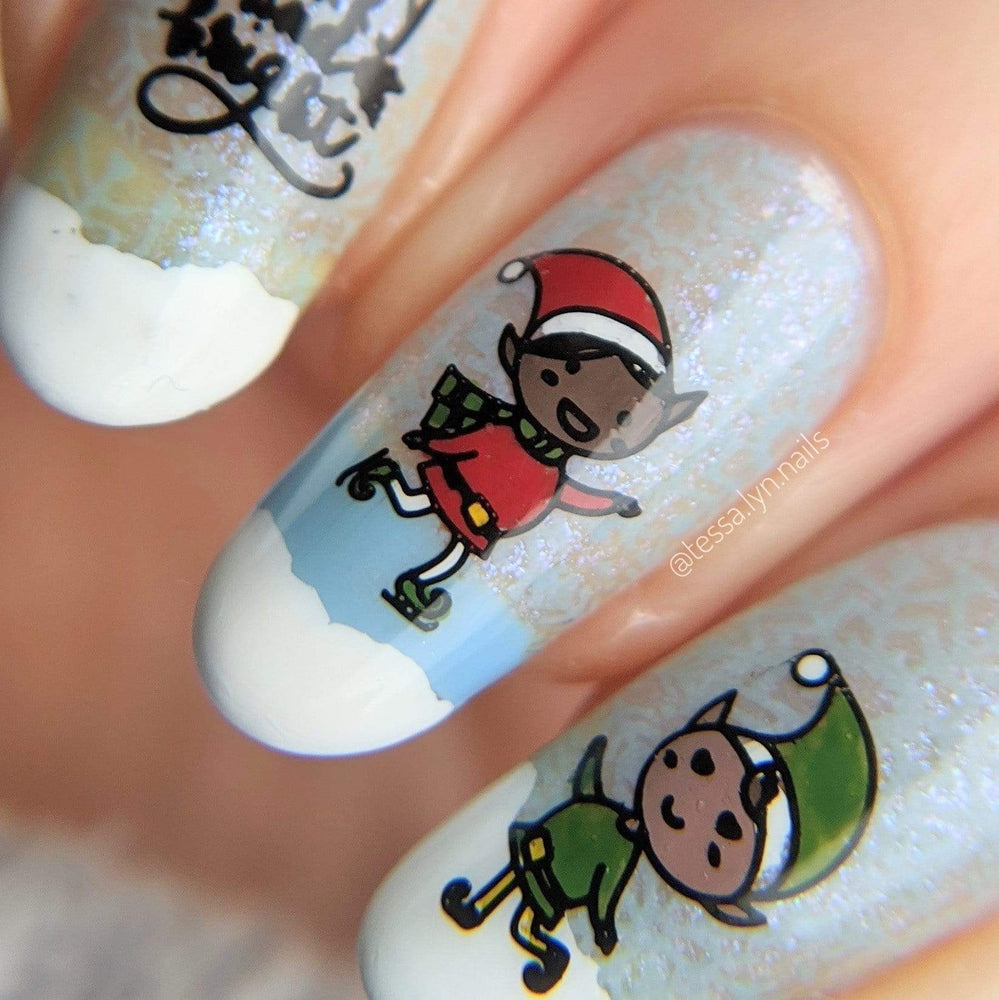 Treat Your Elf (m168) - Nail Stamping Plate
