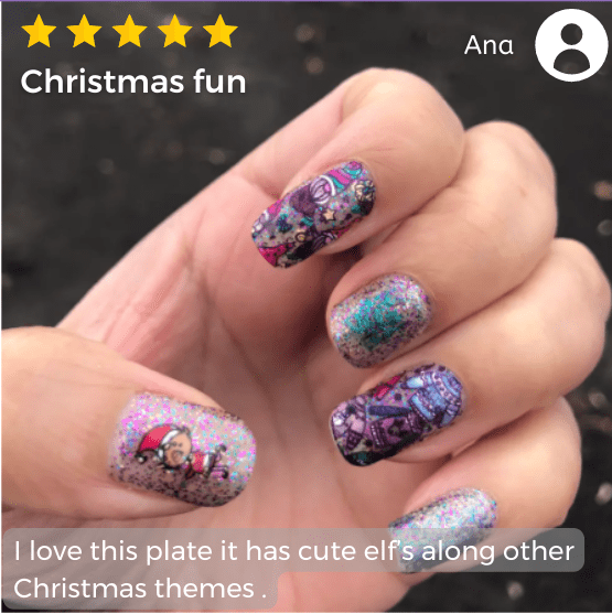 Treat Your Elf (m168) - Nail Stamping Plate
